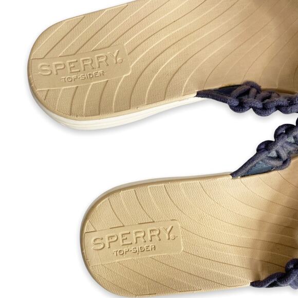 Sperry Seabrook Current Navy Fisherman Thong Sandal Size 7 - Picture 5 of 6